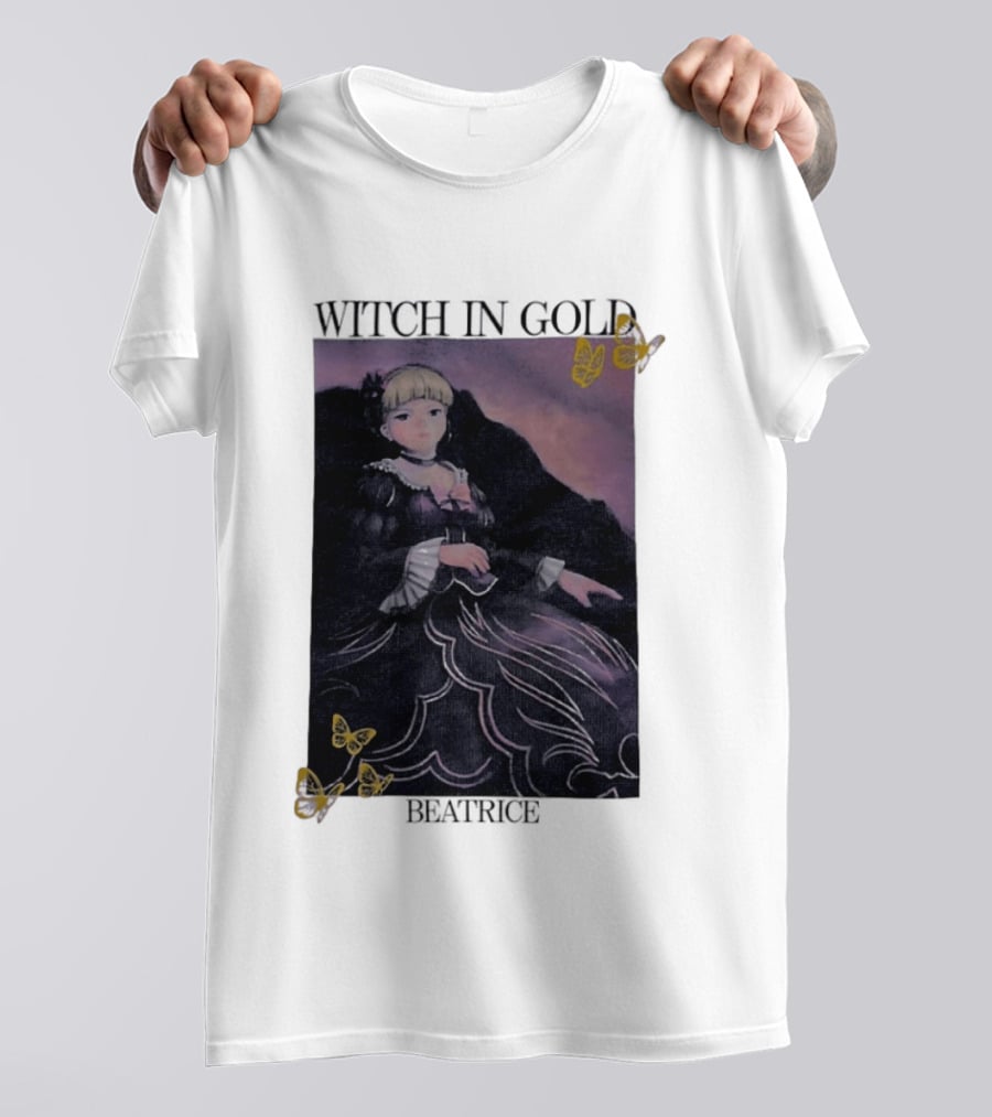 Witch In Gold Beatrice Butterflies Umineko When They Cry T-Shirt