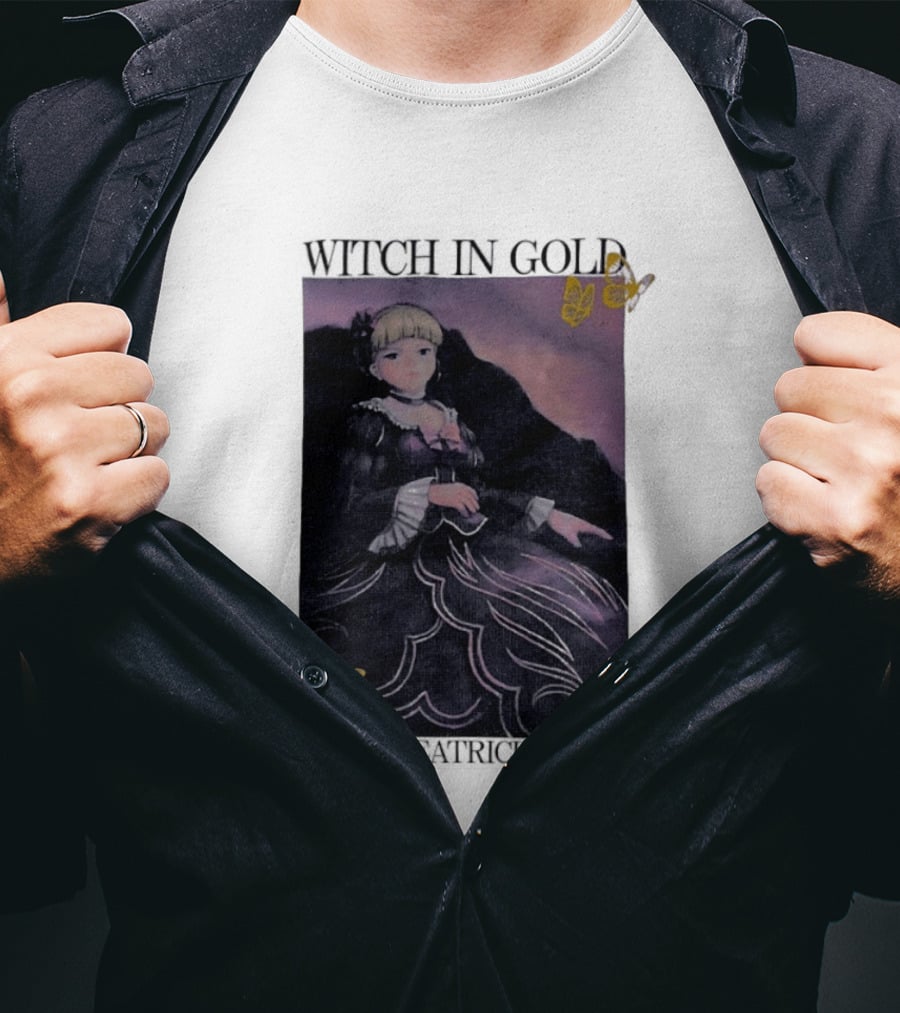 Witch In Gold Beatrice Butterflies Umineko When They Cry T-Shirt