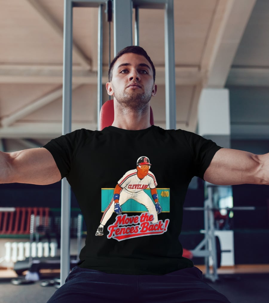 Move The Fences Back Cleveland Indians Alex Cole 400 T-Shirt