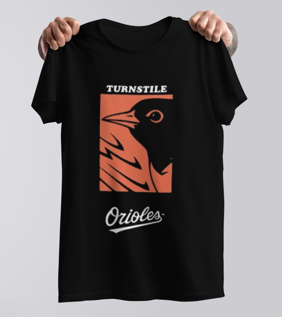 Baltimore Orioles Turnstile 2026 These Birds Not Meant To Fly Alone Two Sided T-Shirt