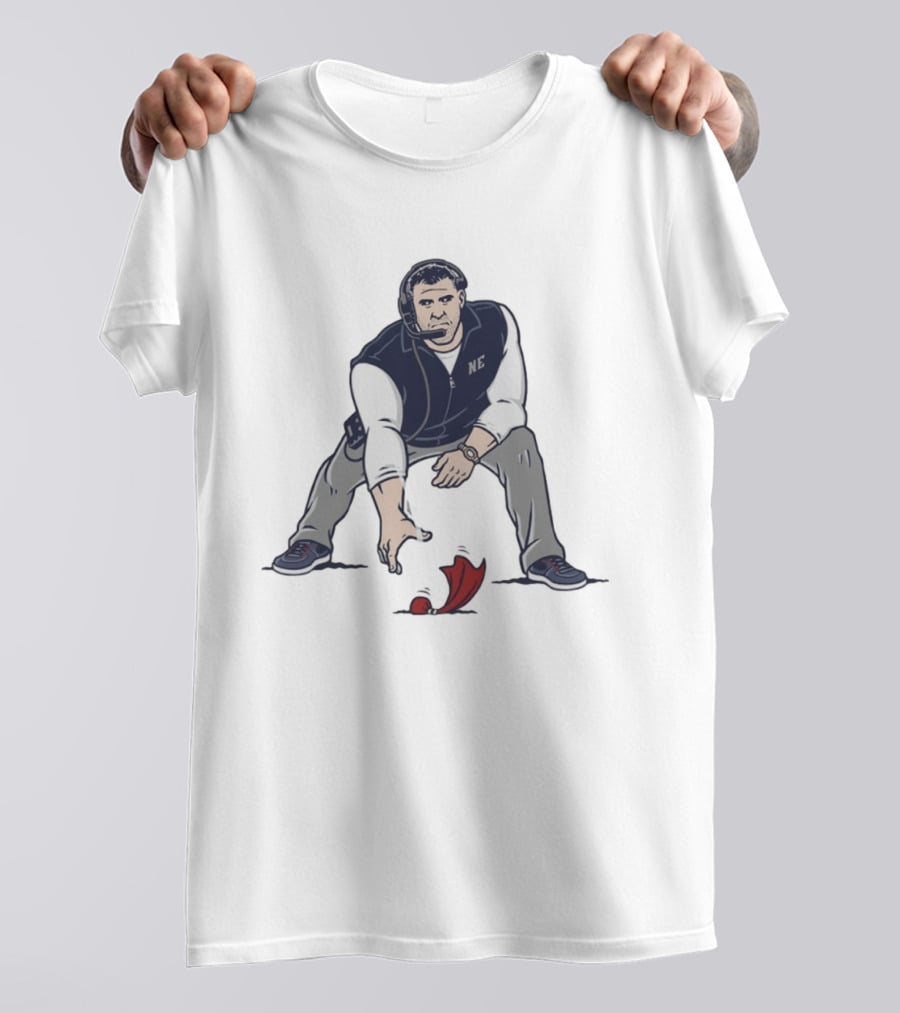 Mike Vrabel NE Three Point Stance Coach T-Shirt