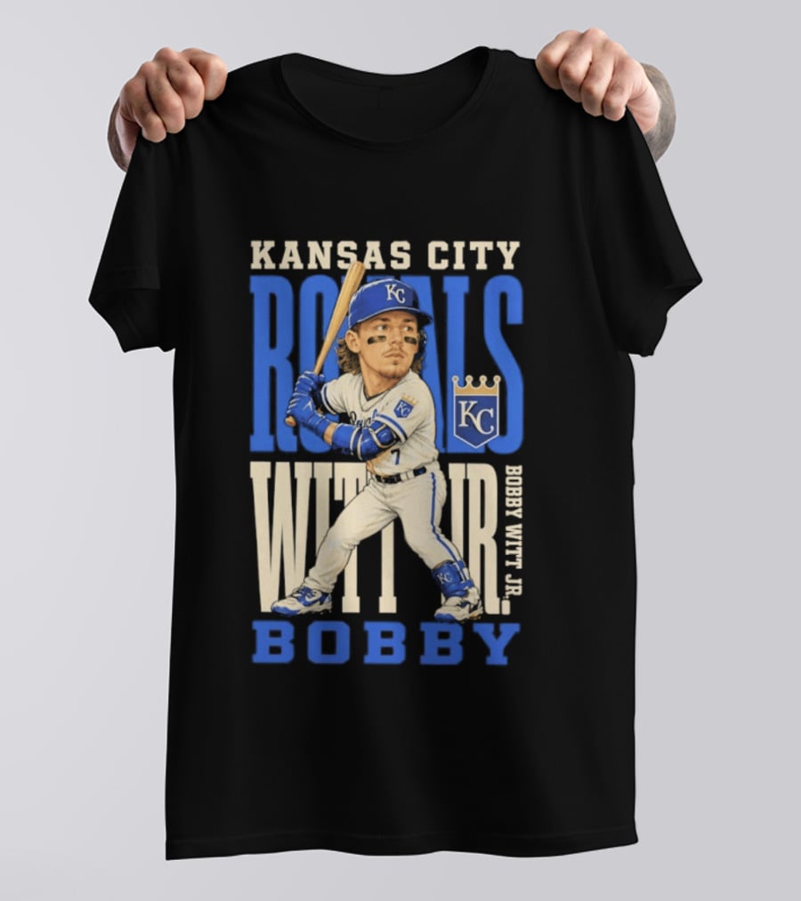 Kansas City Royals Bobby Witt Jr. MLB 2026 Caricature T-Shirt
