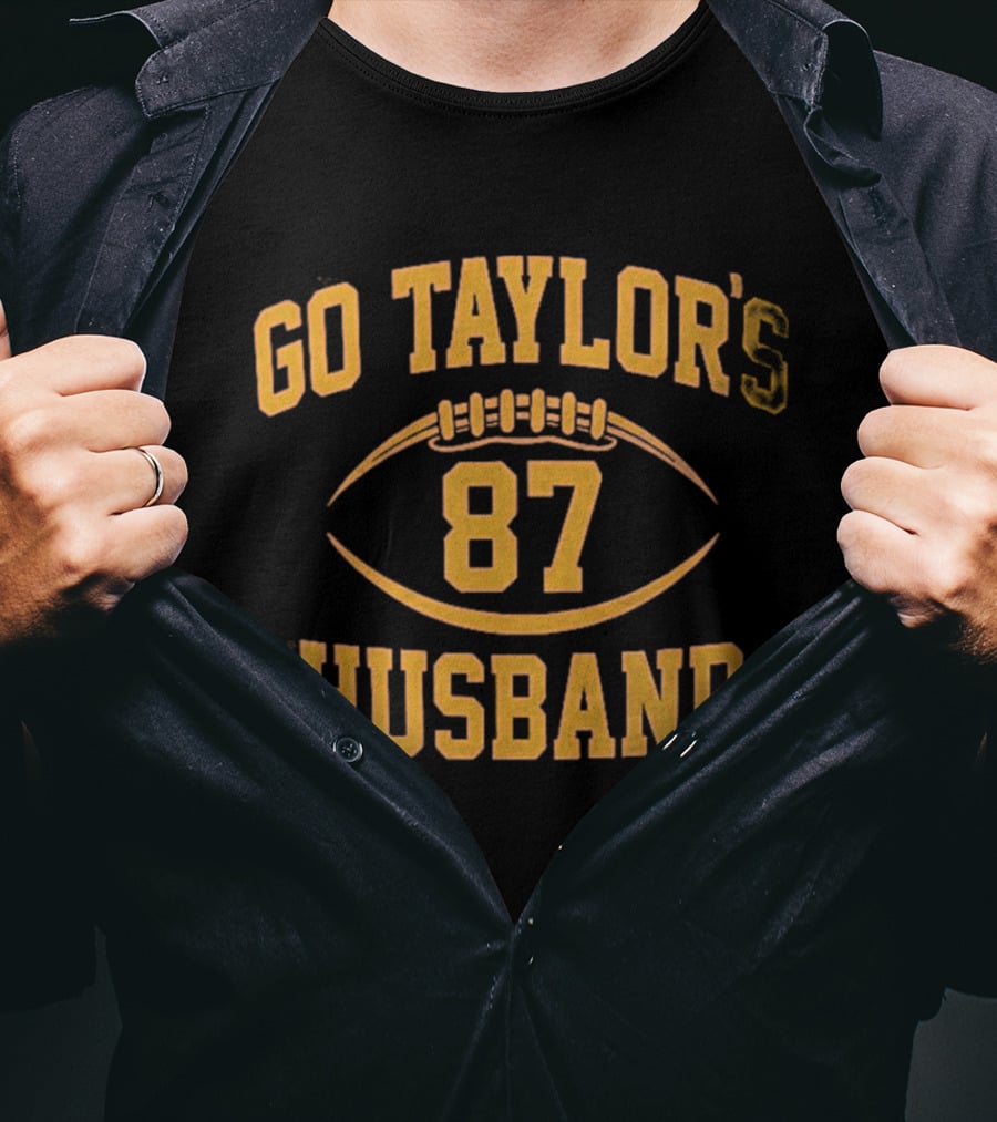 Go Taylor's 87 Husband Football Team Support T-Shirt