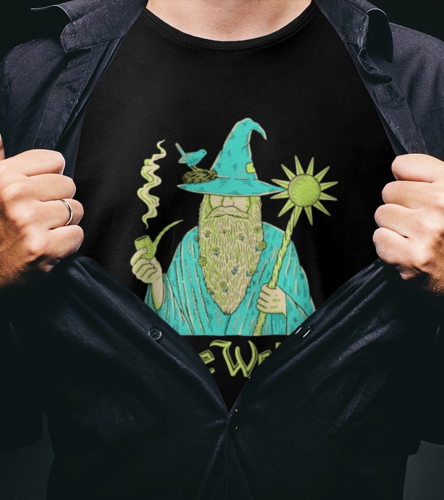 Jesse Welles Wizard Pipe Staff Bird Wizardry Magic T-Shirt