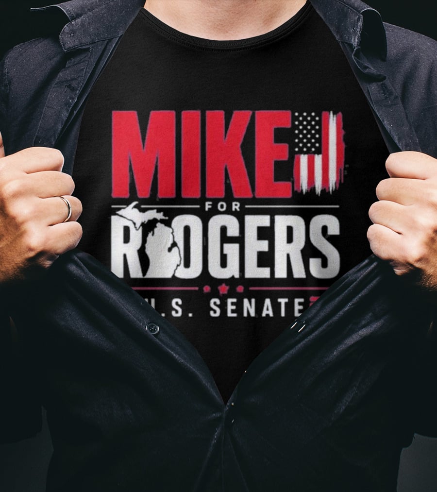 Mike Rogers U.S. Senate Campaign American Flag T-Shirt