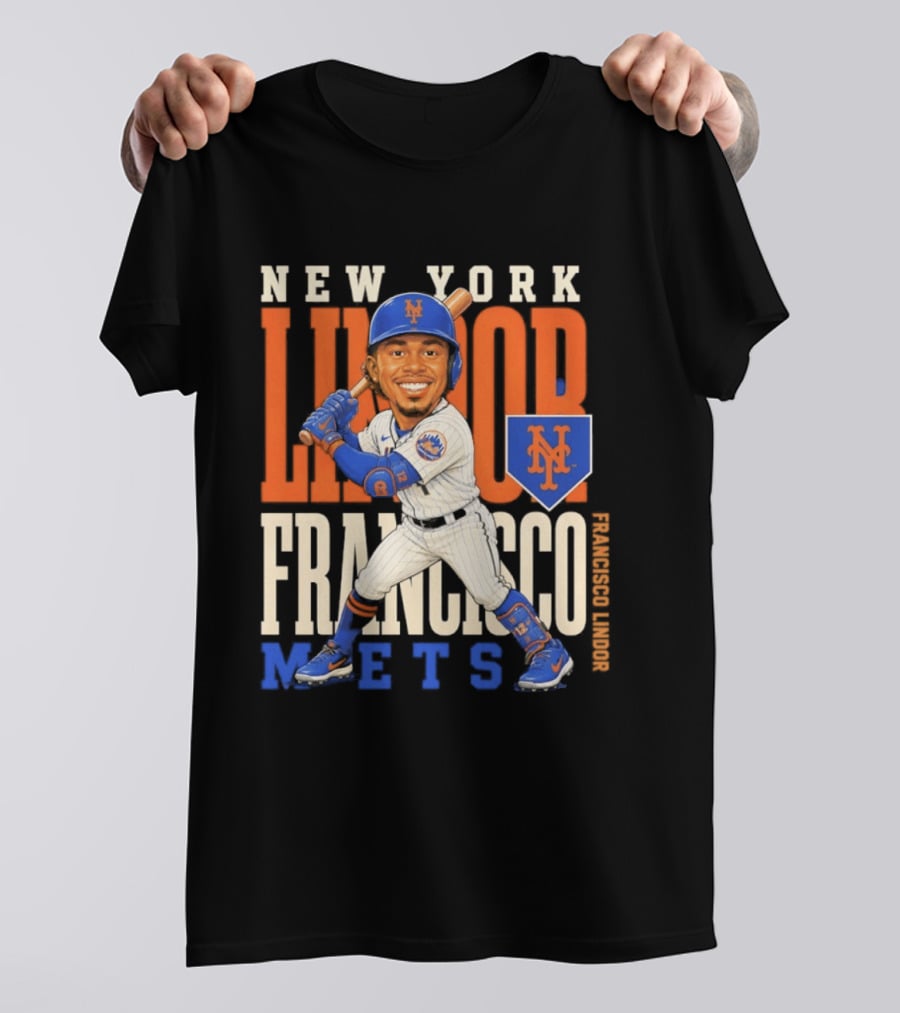 New York Mets Francisco Lindor Character 2026 MLB Season T-Shirt
