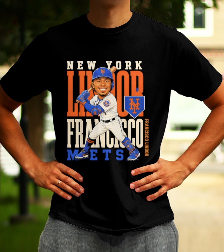 New York Mets Francisco Lindor Character 2026 MLB Season T-Shirt