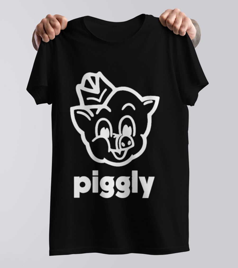 Piggly Wiggly Vintage Cartoon Mascot Retro Grocery T-Shirt