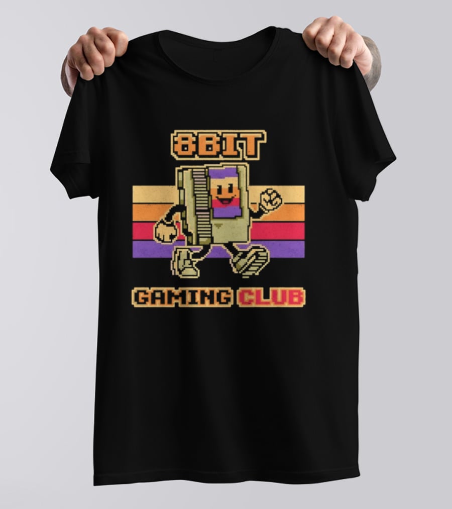 8 Bit Gaming Club Retro NES Video Games T-Shirt