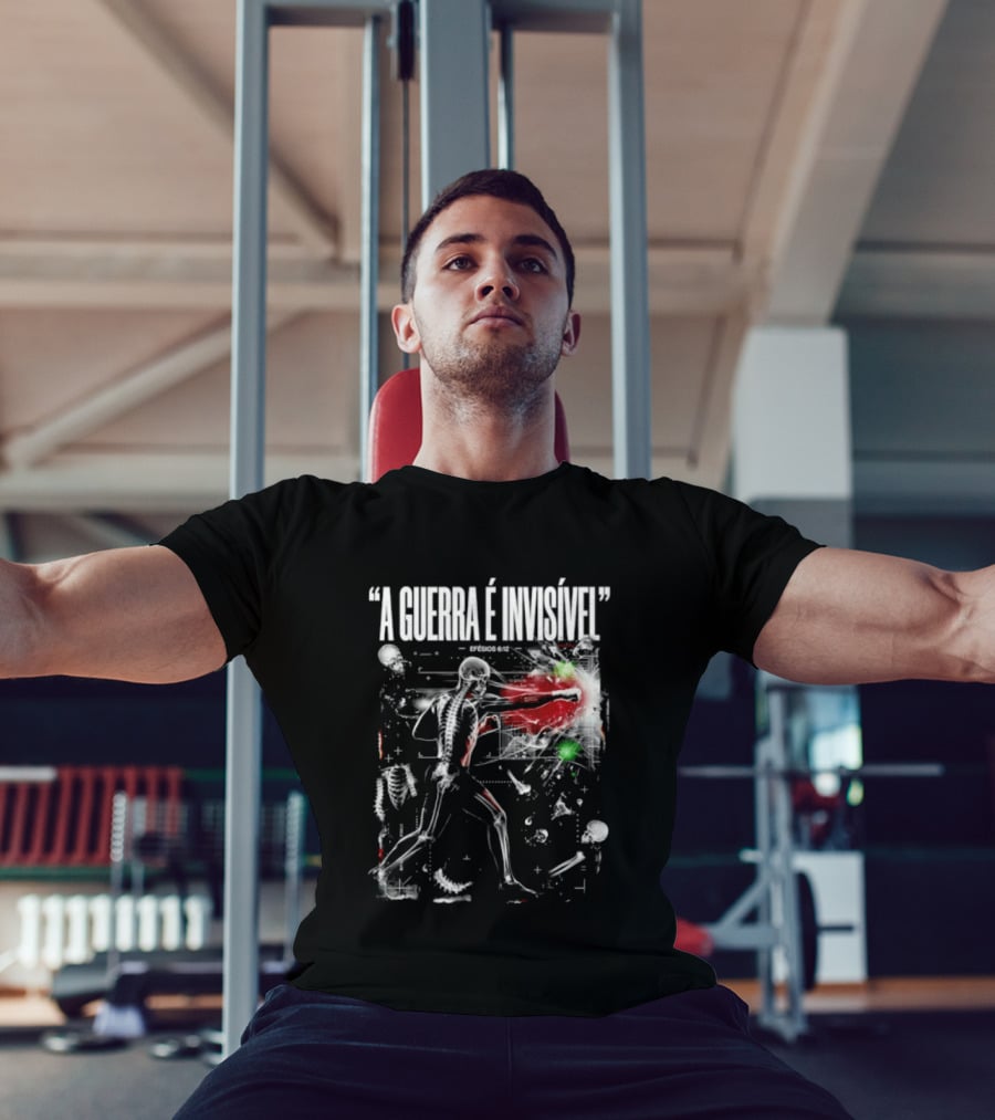A Guerra É Invisível Efésios 6 12 Batalha Espiritual Skeletons Spiritual Battle T-Shirt
