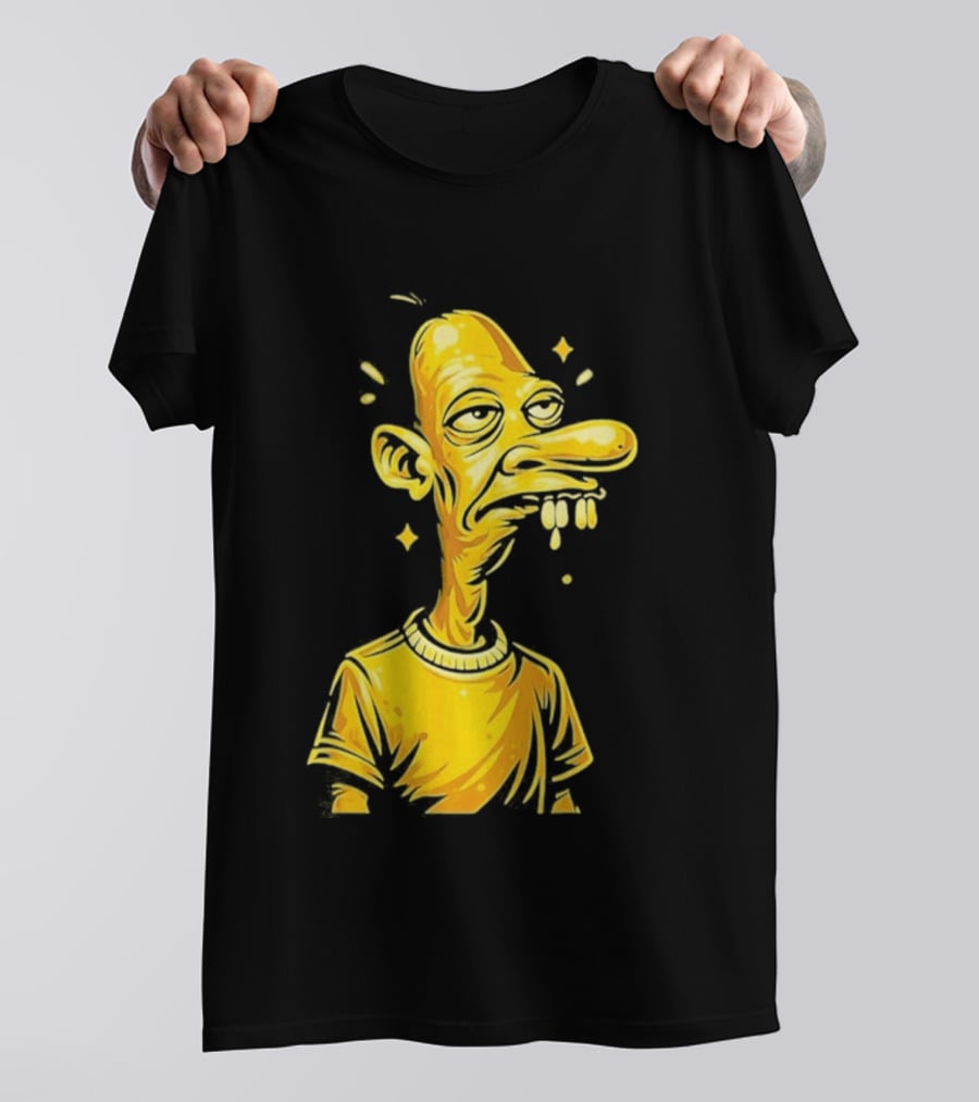 Neegy Manny Gold Statue Cartoon Character Original T-Shirt