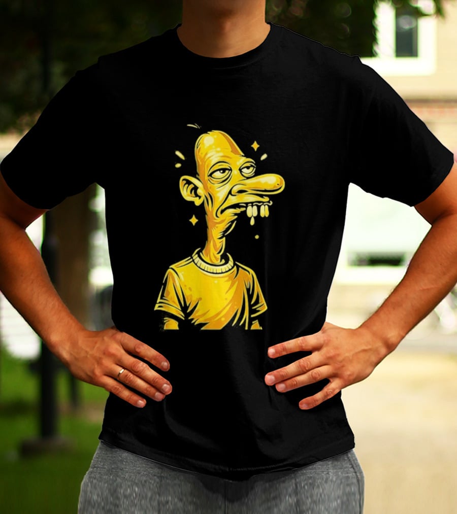Neegy Manny Gold Statue Cartoon Character Original T-Shirt