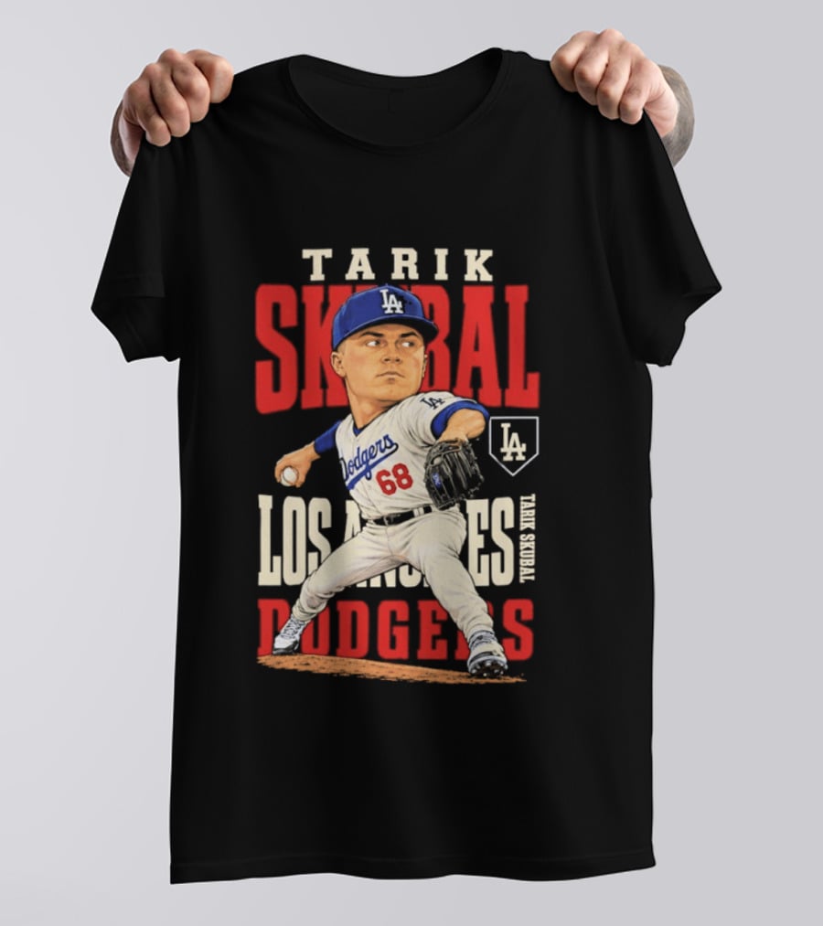 Tarik Skubal Los Angeles Dodgers 2026 MLB Season Dodgers 68 Caricature T-Shirt