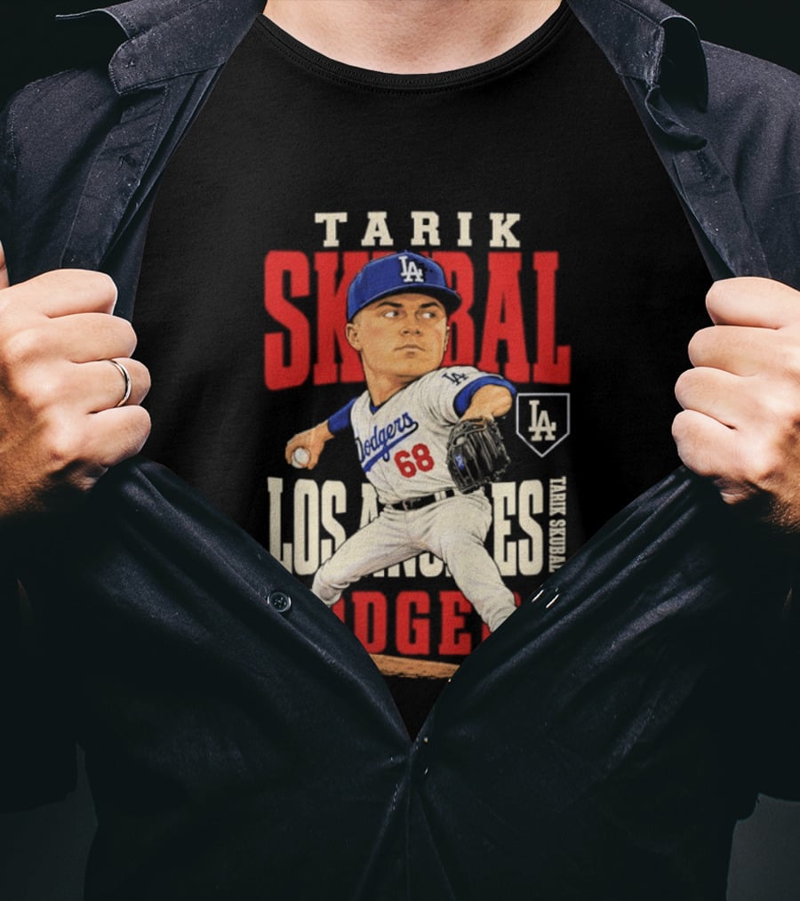 Tarik Skubal Los Angeles Dodgers 2026 MLB Season Dodgers 68 Caricature T-Shirt