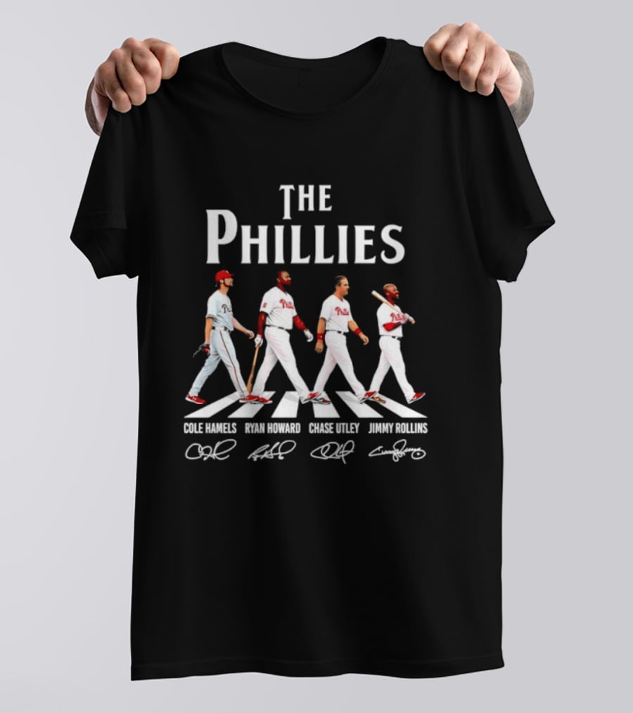 The Phillies Abbey Road Cole Hamels Ryan Howard Chase Utley Jimmy Rollins T-Shirt