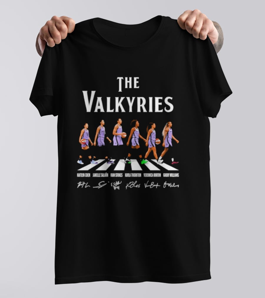 The Valkyries Kaitlyn Chen Janelle Salaün Kiah Stokes Kayla Thornton Veronica Burton Gabby Williams T-Shirt
