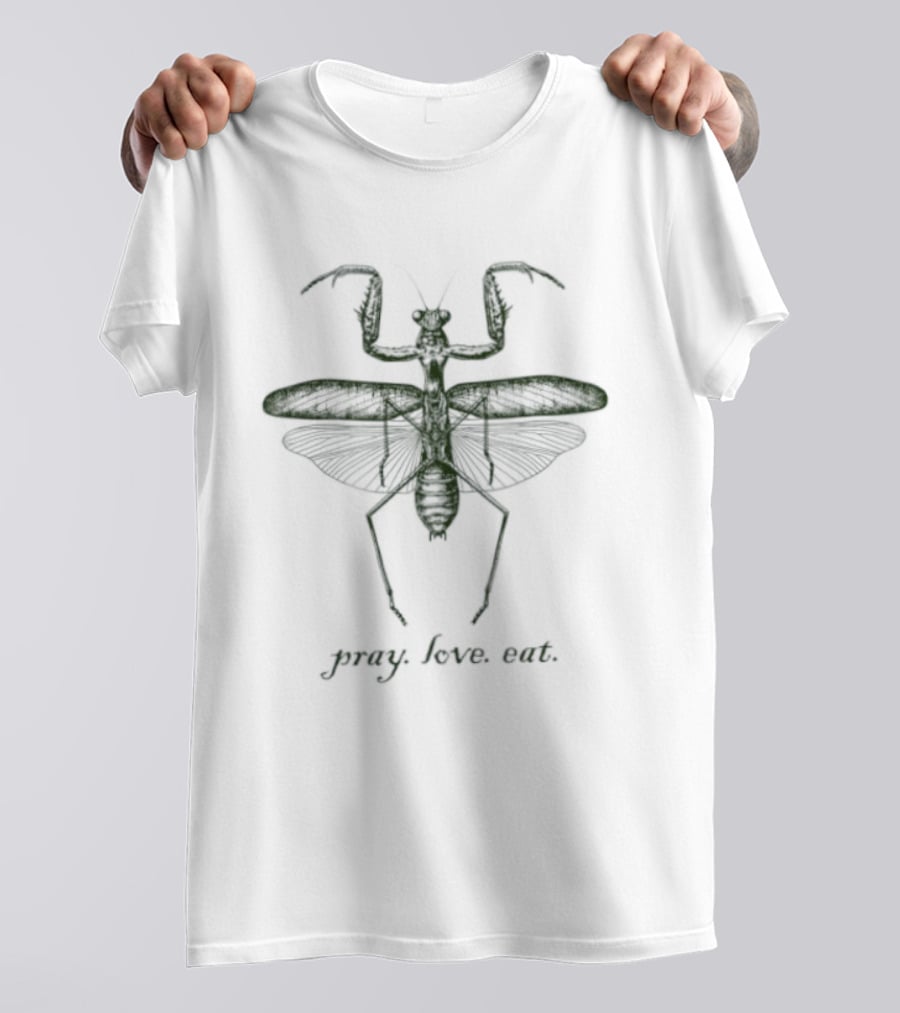 Pray Love Eat Praying Mantis Insect Nature T-Shirt