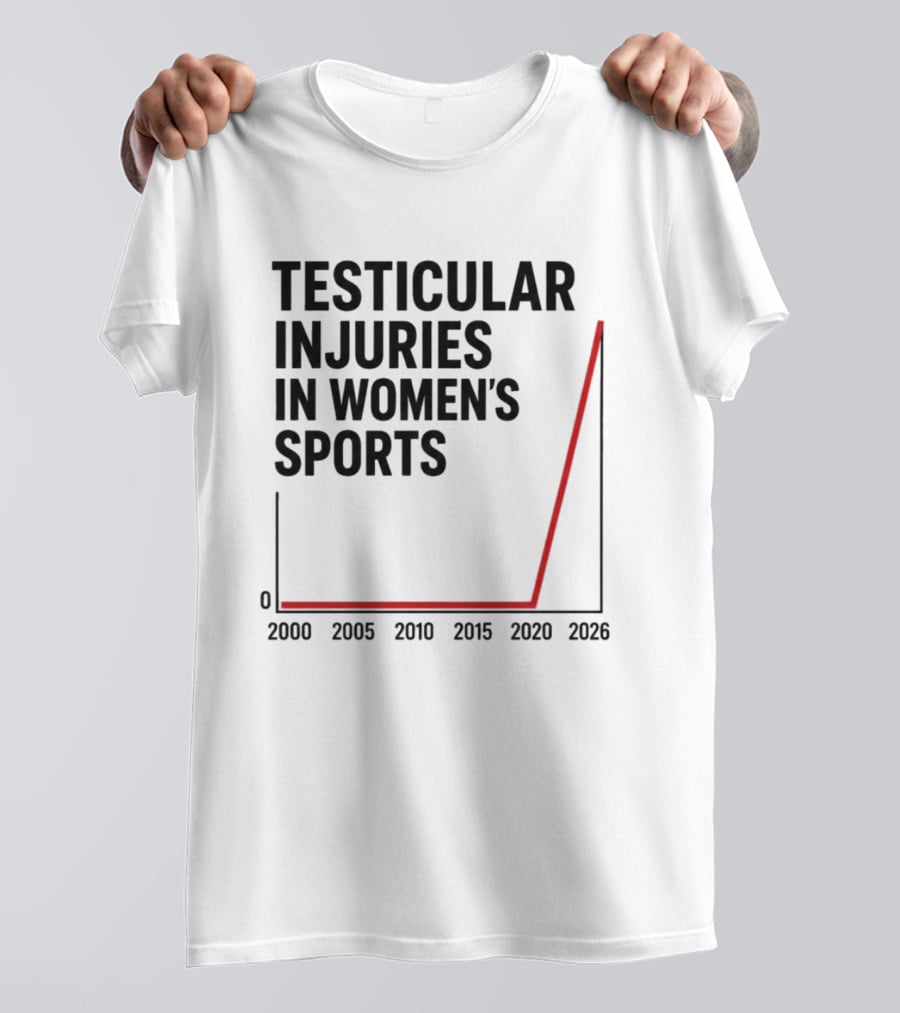 Testicular Injuries In Women's Sports 2000 2026 Graph T-Shirt
