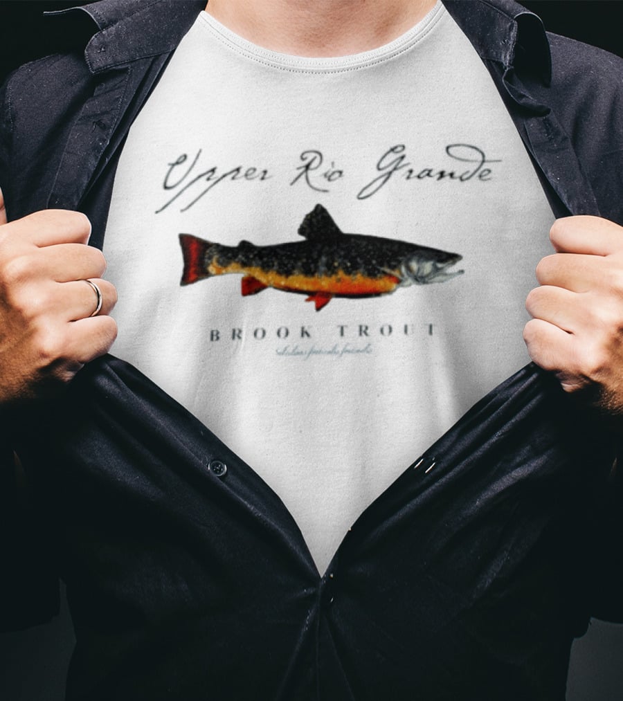 Upper Rio Grande Brook Trout Salvelinus Fontinalis Vintage Fish T-Shirt