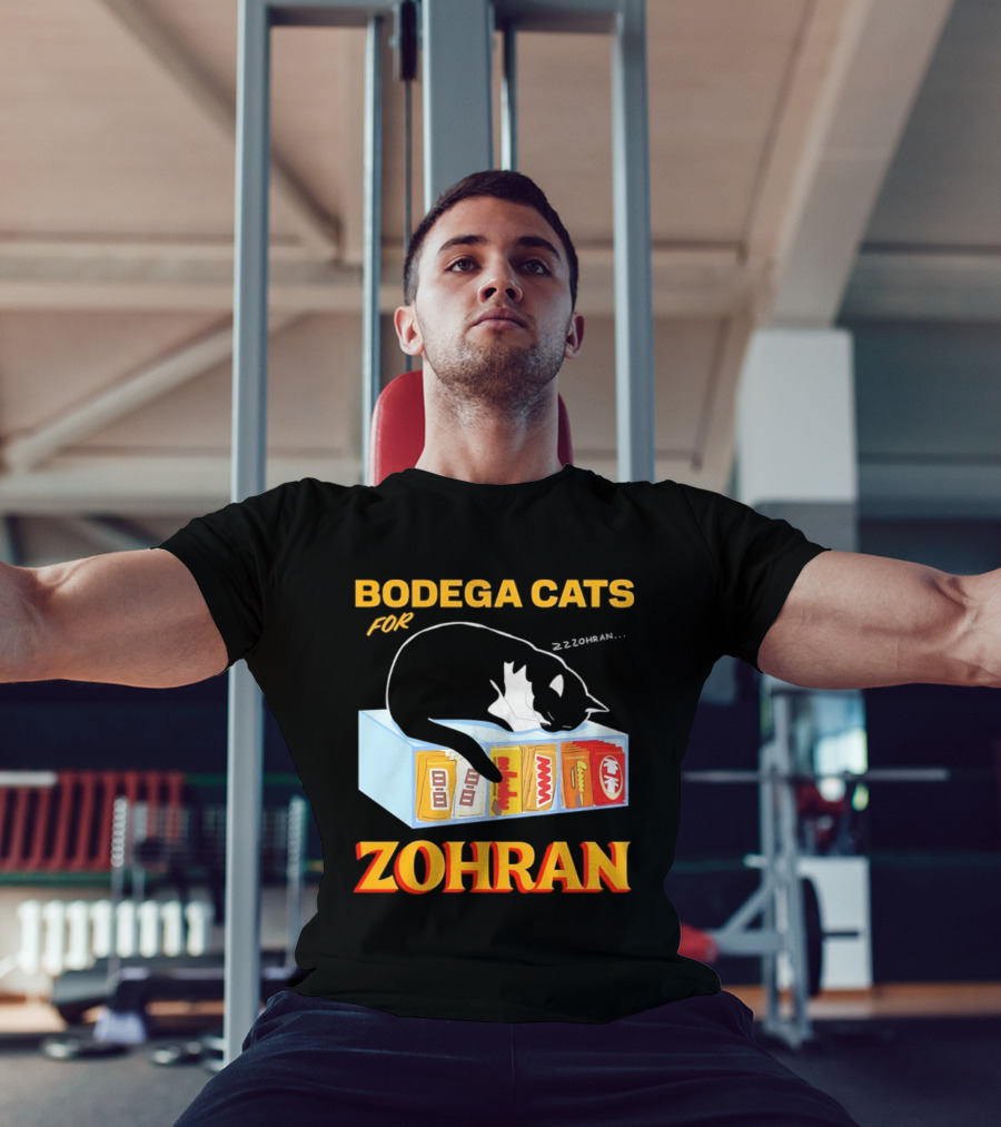Bodega Cats For Zohran Cat Snack Kitty ZZZohran T-Shirt