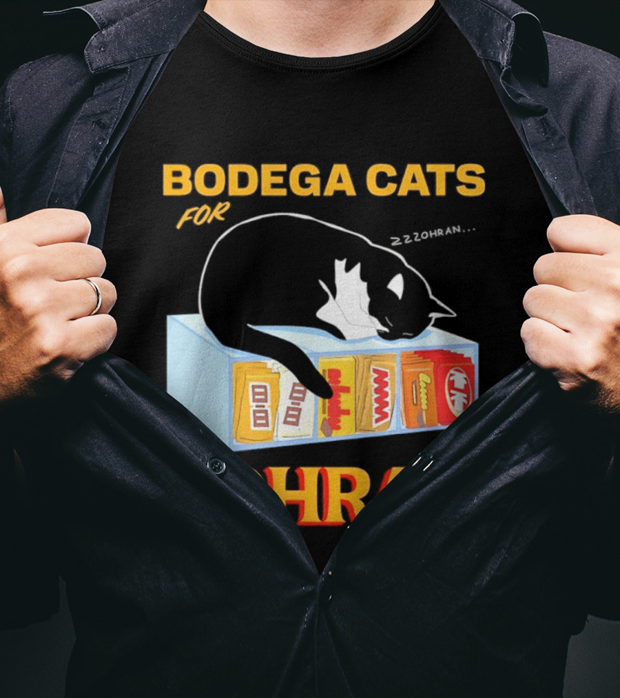 Bodega Cats For Zohran Cat Snack Kitty ZZZohran T-Shirt