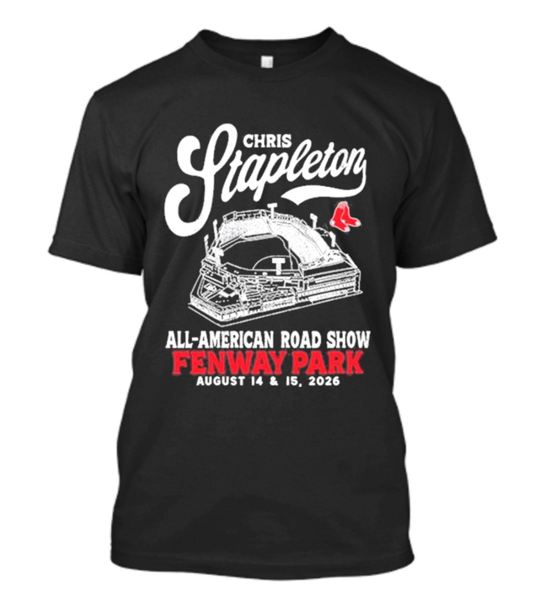 Chris Stapleton All American Road Show Fenway Park August 14 15 2026 T-Shirt