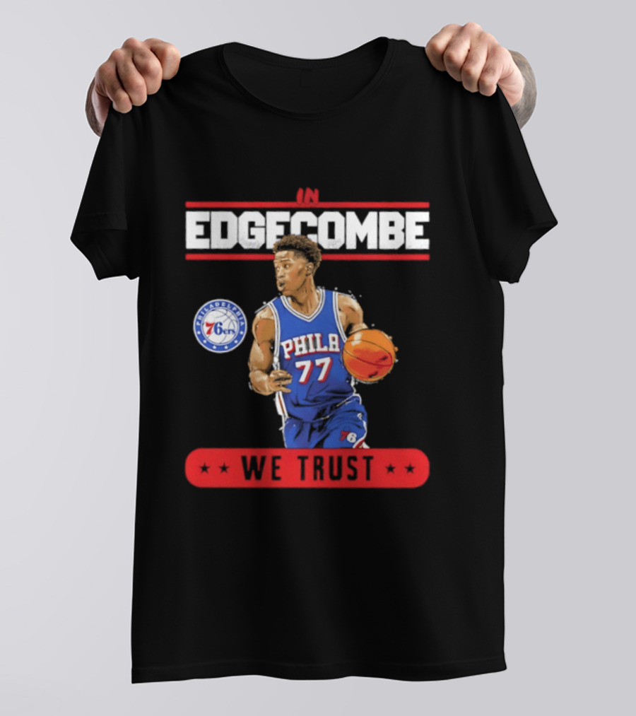 Philadelphia 76ers VJ Edgecombe In Edgecombe We Trust T-Shirt