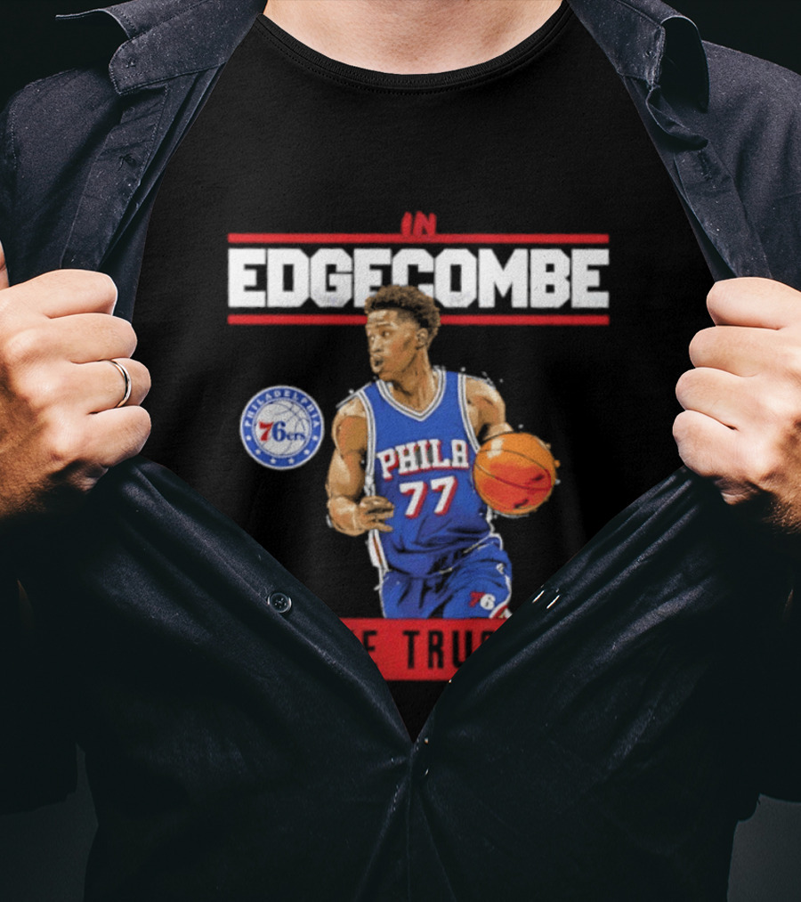 Philadelphia 76ers VJ Edgecombe In Edgecombe We Trust T-Shirt