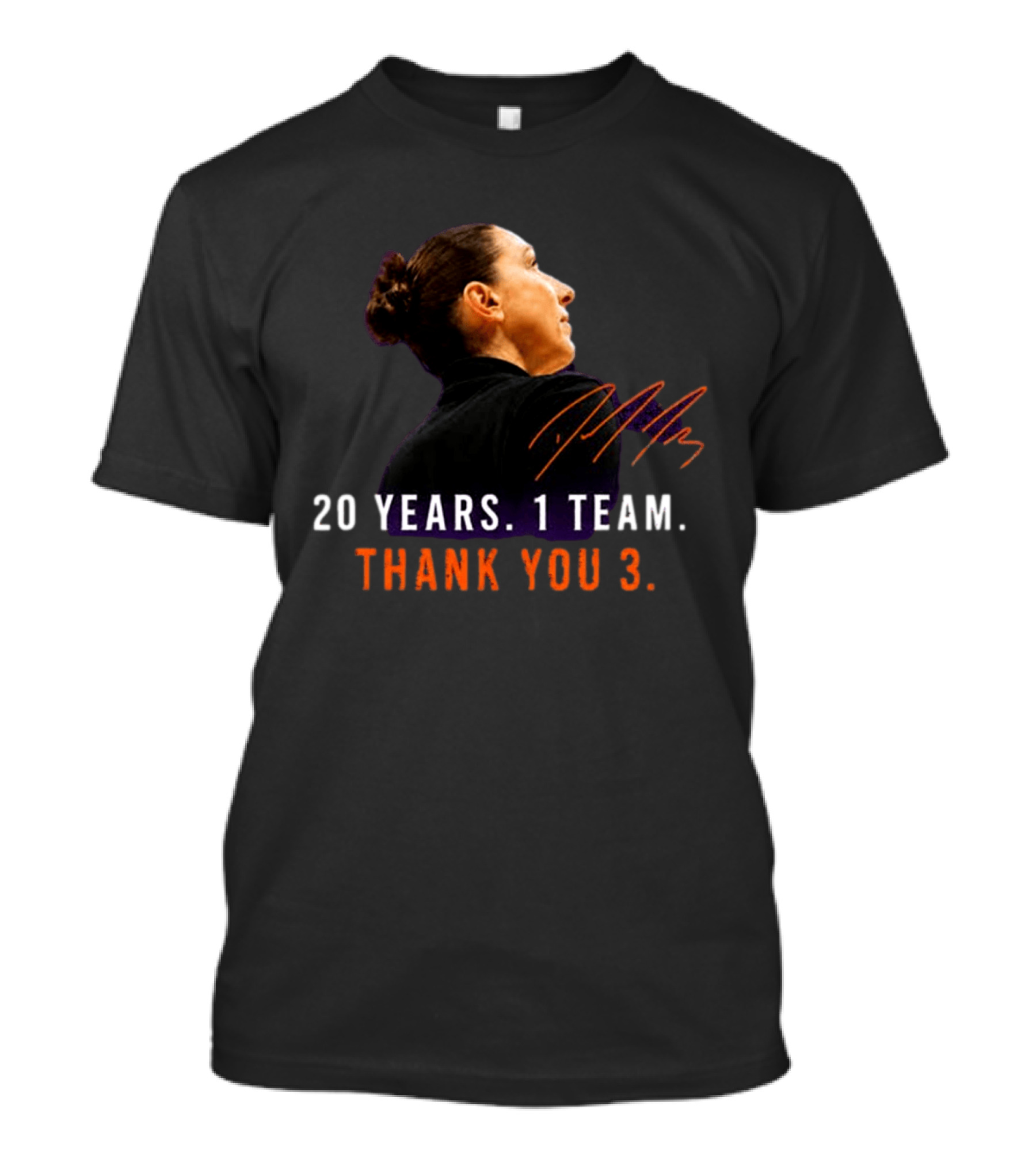20 Years 1 Team Diana Taurasi Thank You 3 T-Shirt