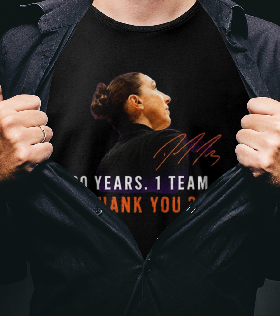 20 Years 1 Team Diana Taurasi Thank You 3 T-Shirt