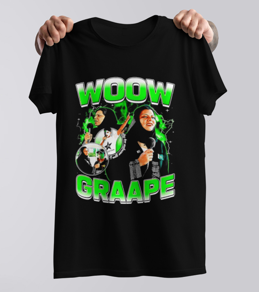 WOOW Graape I Will Sacrifice My Life For Pakistan Enthusiastically T-Shirt