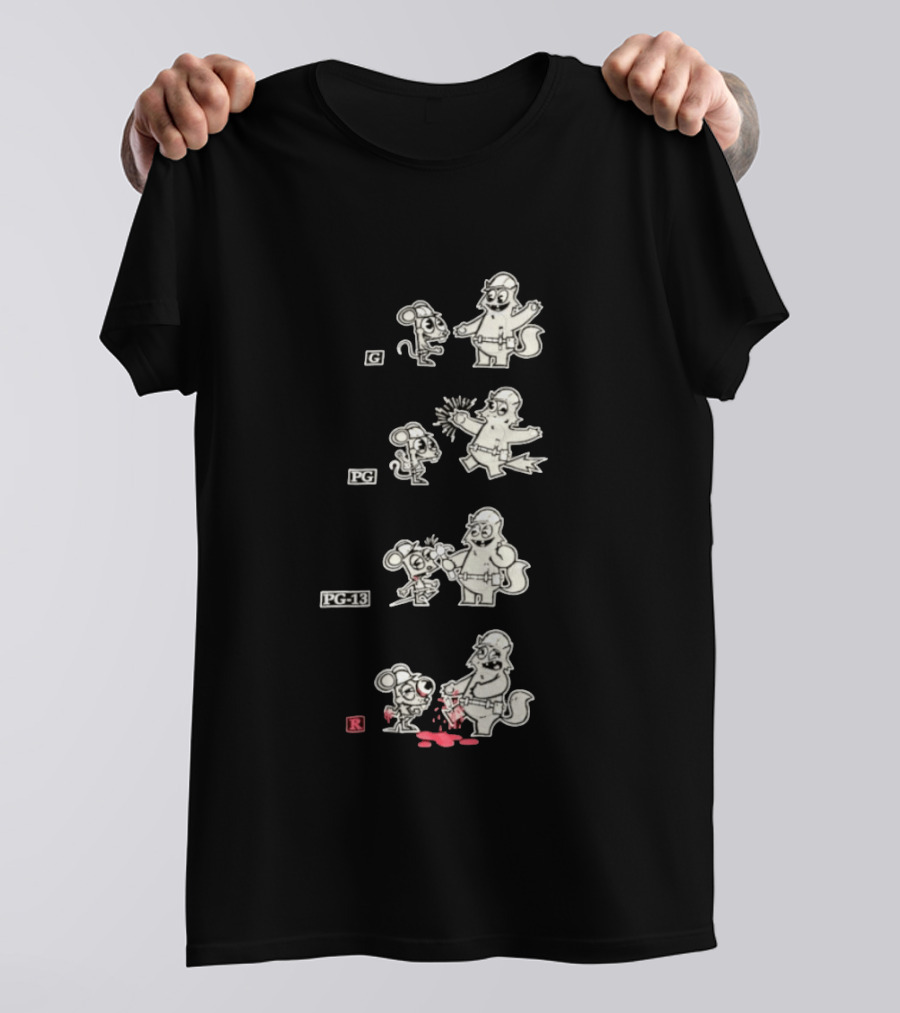 G PG PG 13 R Happy Tree Friends Cartoon Violence Sequence T-Shirt