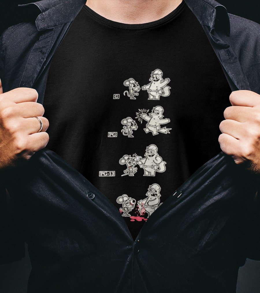 G PG PG 13 R Happy Tree Friends Cartoon Violence Sequence T-Shirt