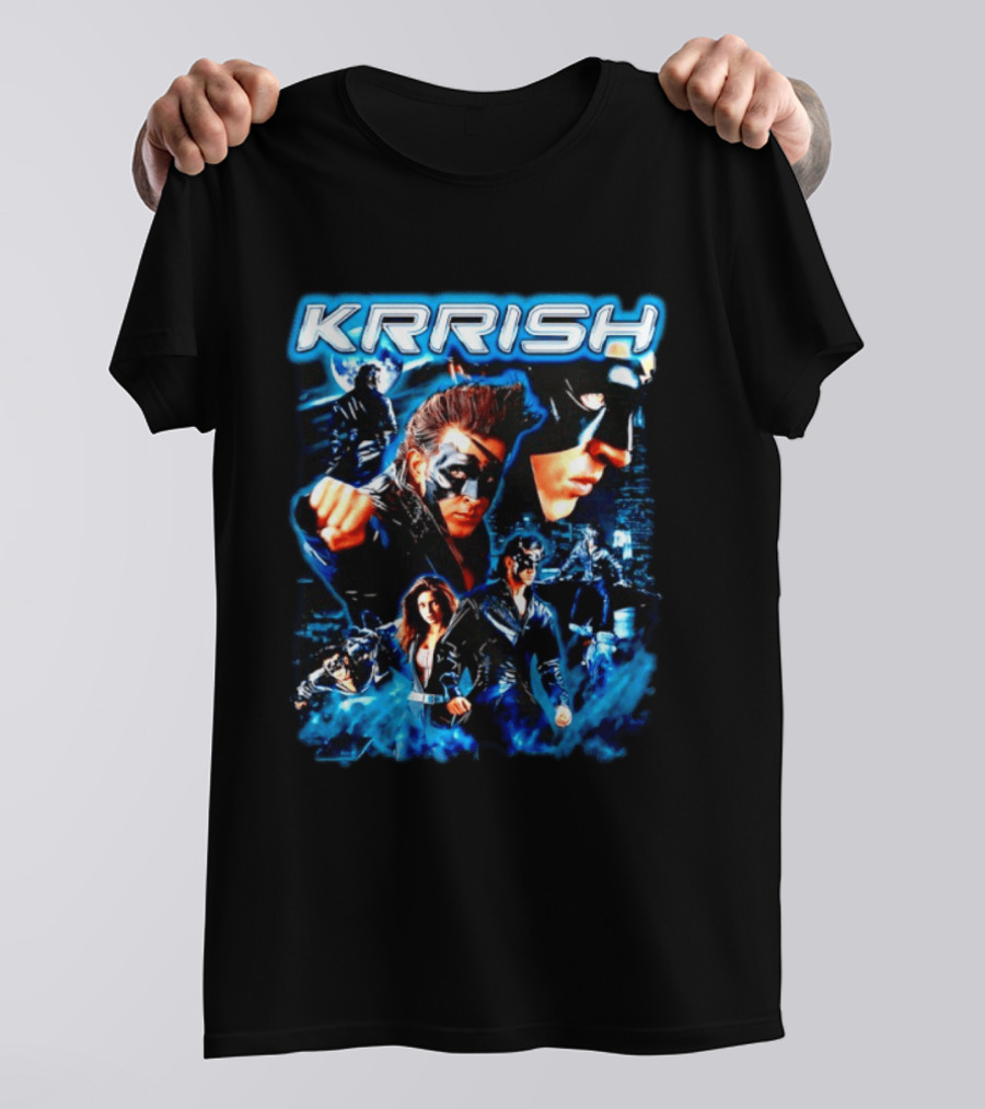 Krrish Hrithik Roshan Bollywood Movie Action Adventure Superhero T-Shirt