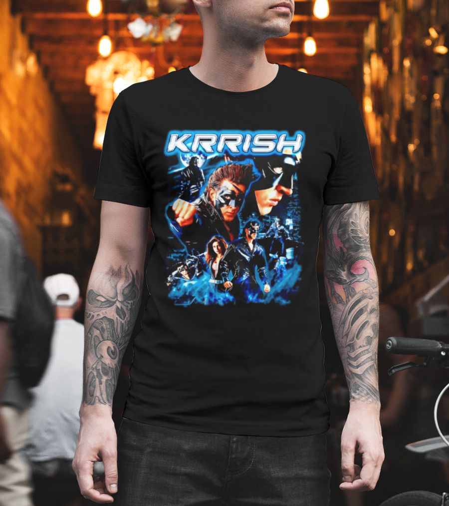 Krrish Hrithik Roshan Bollywood Movie Action Adventure Superhero T-Shirt