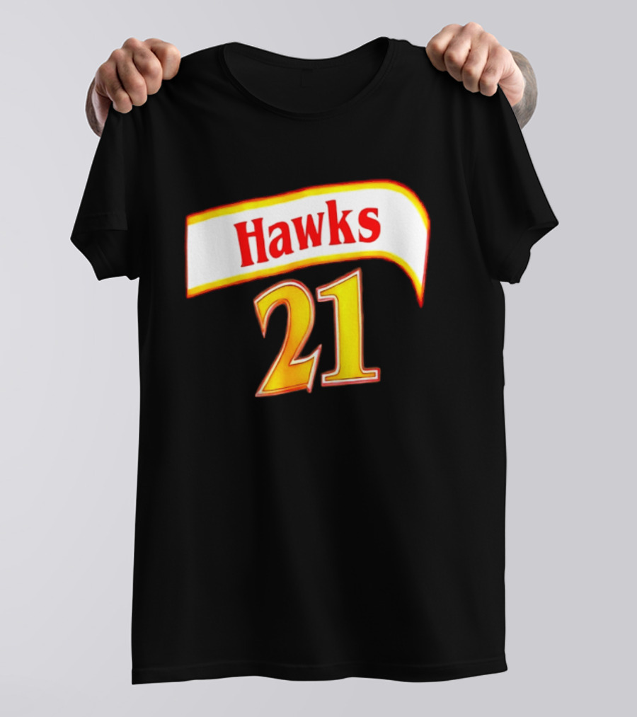Hawks 21 Basketball Jersey NBA Team Edition T-Shirt