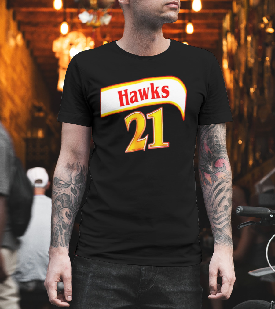 Hawks 21 Basketball Jersey NBA Team Edition T-Shirt