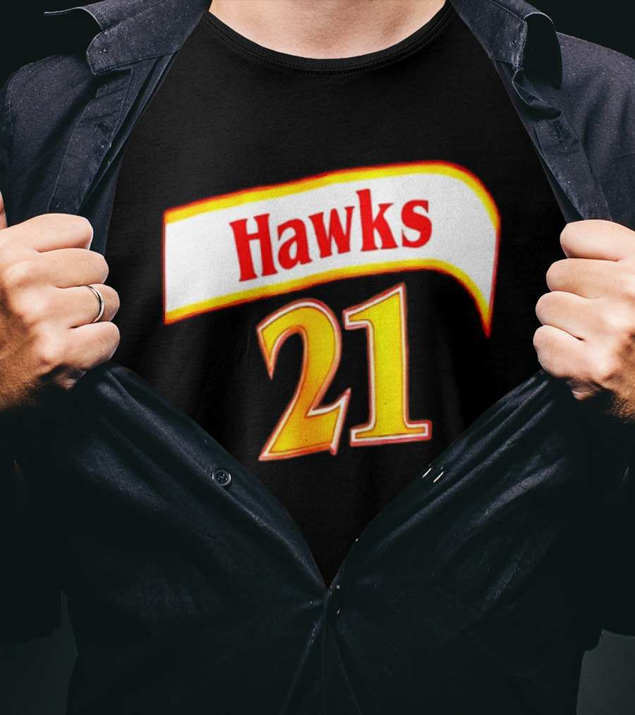 Hawks 21 Basketball Jersey NBA Team Edition T-Shirt