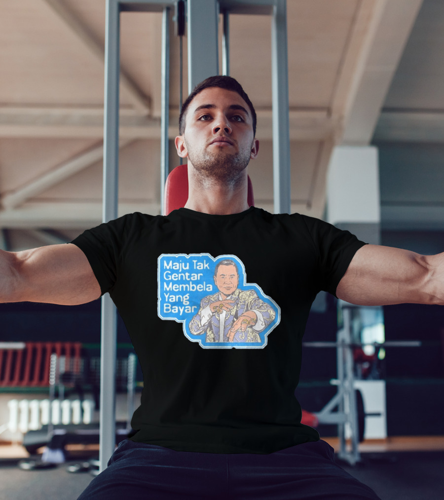 Maju Tak Gentar Membela Yang Bayar Indonesia Iconic Suit Pose T-Shirt
