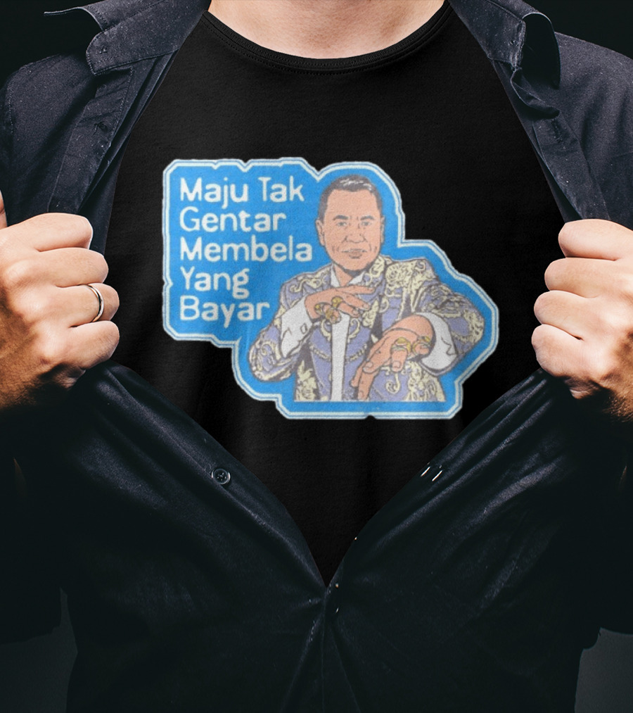 Maju Tak Gentar Membela Yang Bayar Indonesia Iconic Suit Pose T-Shirt