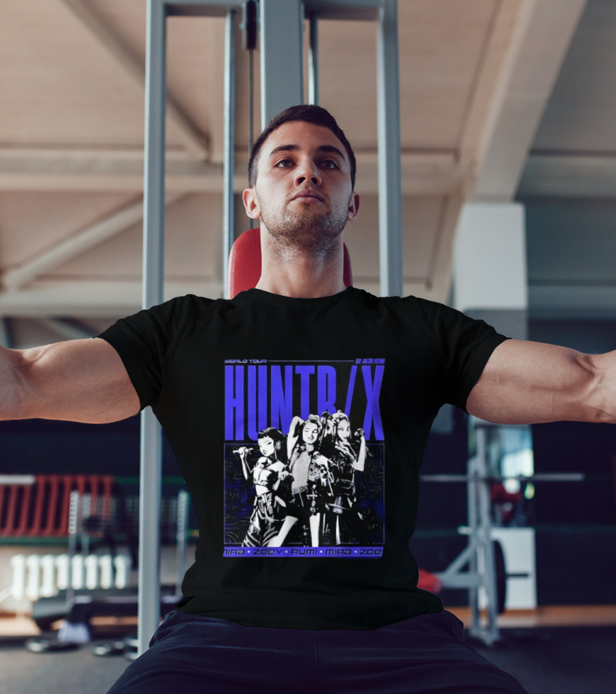 HUNT X World Tour Nira Zoey Rumi Mira Zoe Blue T-Shirt