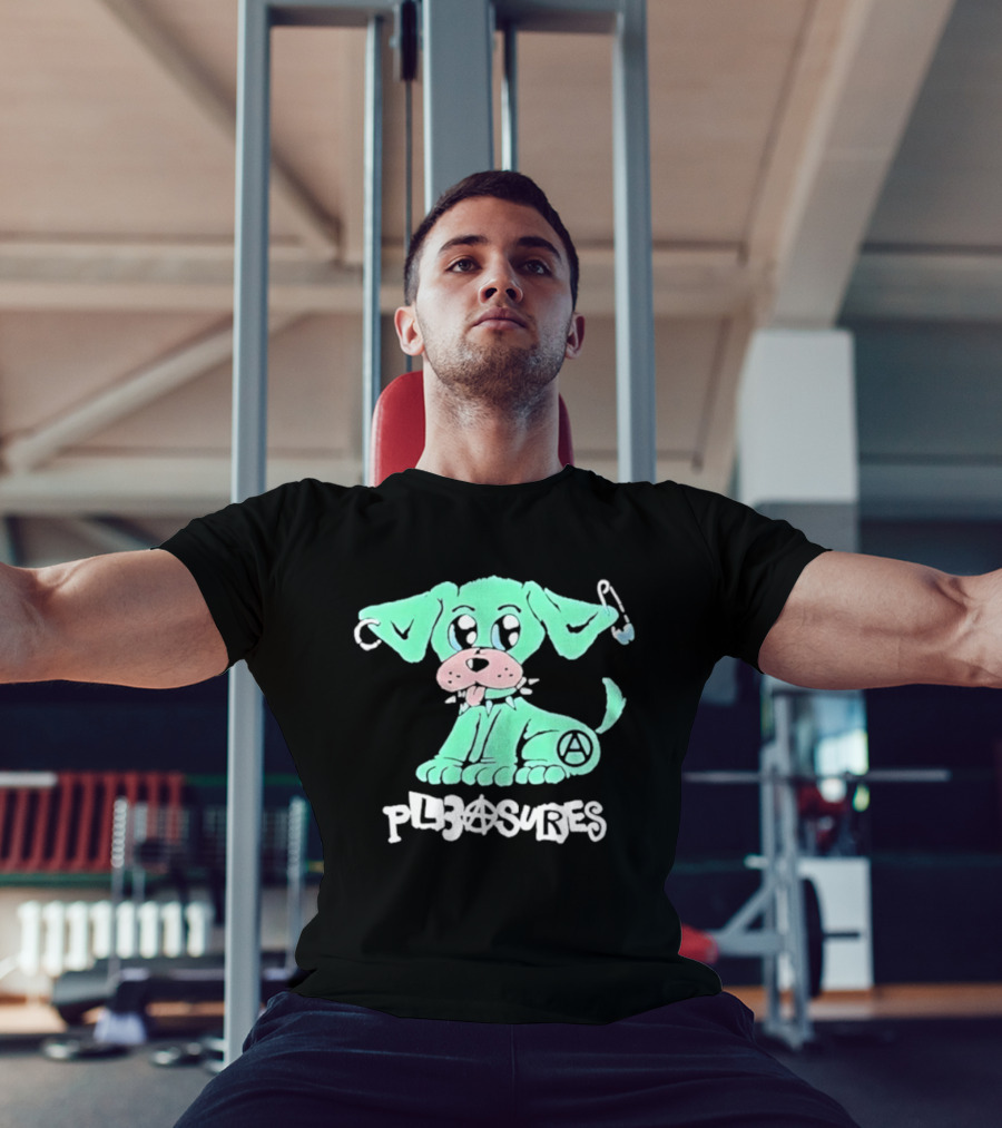 Pleasures Ruff Neon Dog Safety Pin T-Shirt