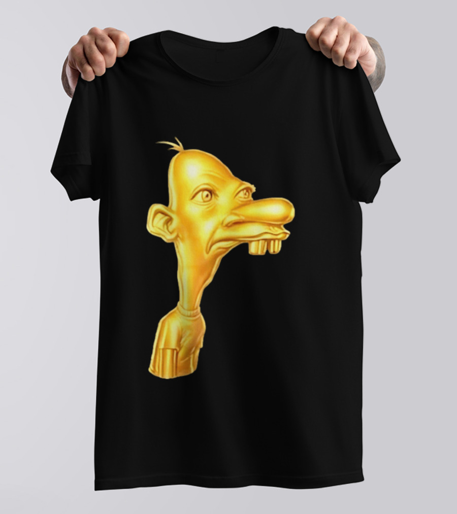 Neegy Meme Cartoon Golden Head T-Shirt
