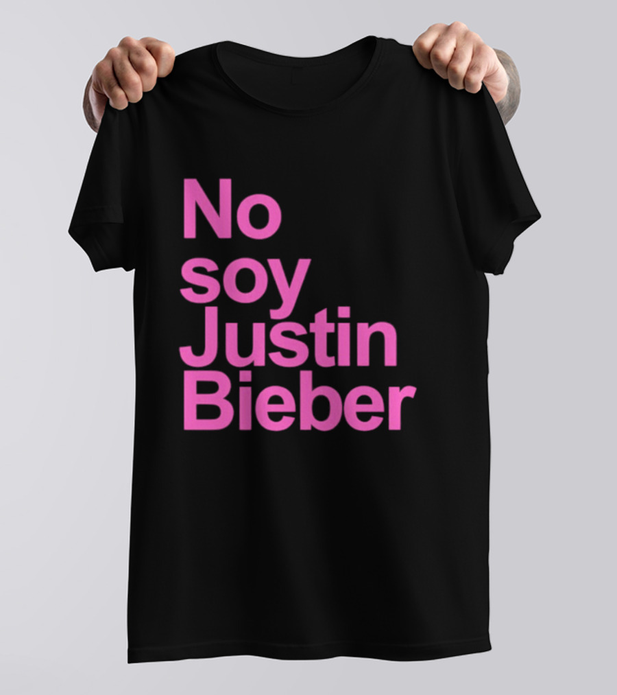 No Soy Justin Bieber Pop Music Celebrity Merchandise T-Shirt