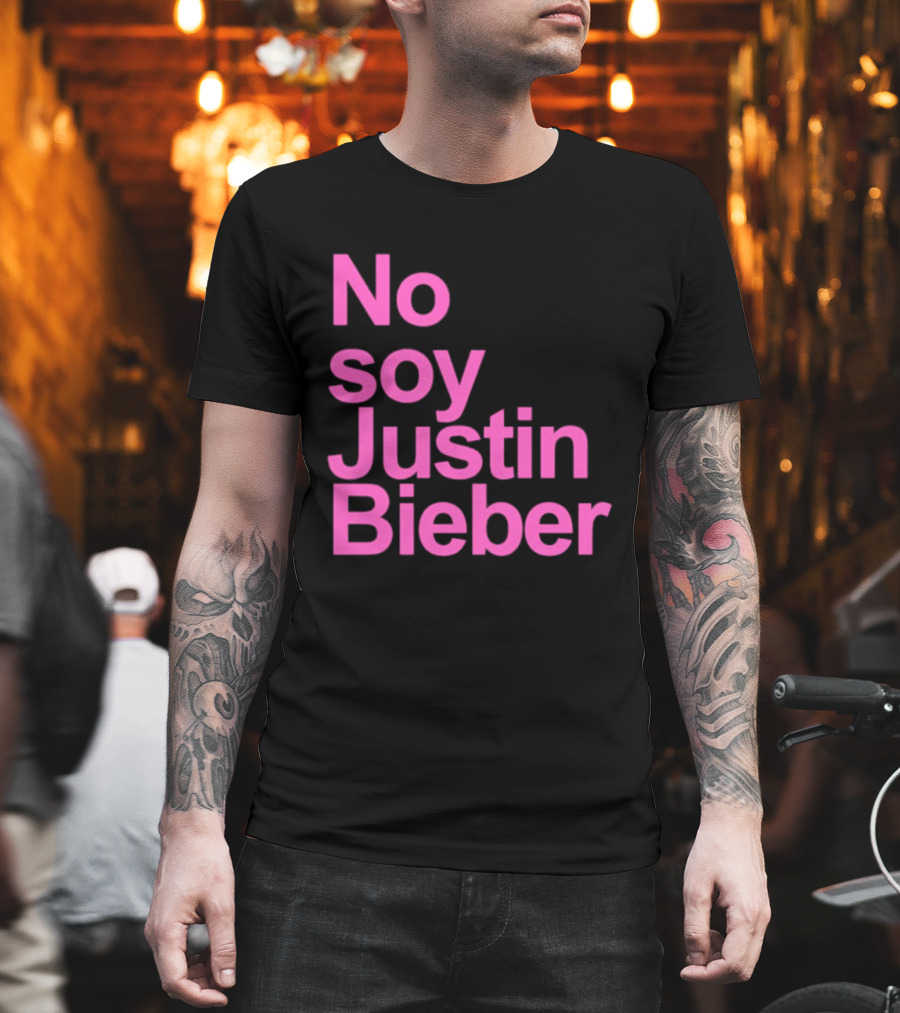 No Soy Justin Bieber Pop Music Celebrity Merchandise T-Shirt