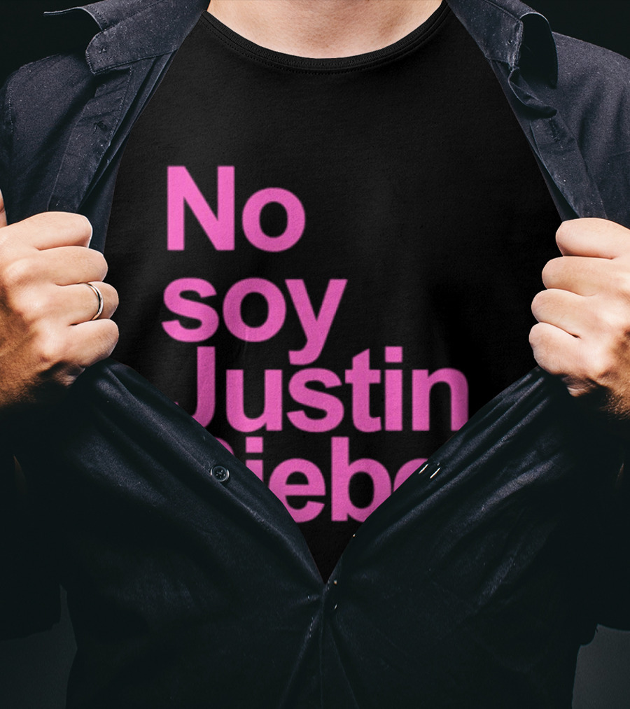 No Soy Justin Bieber Pop Music Celebrity Merchandise T-Shirt