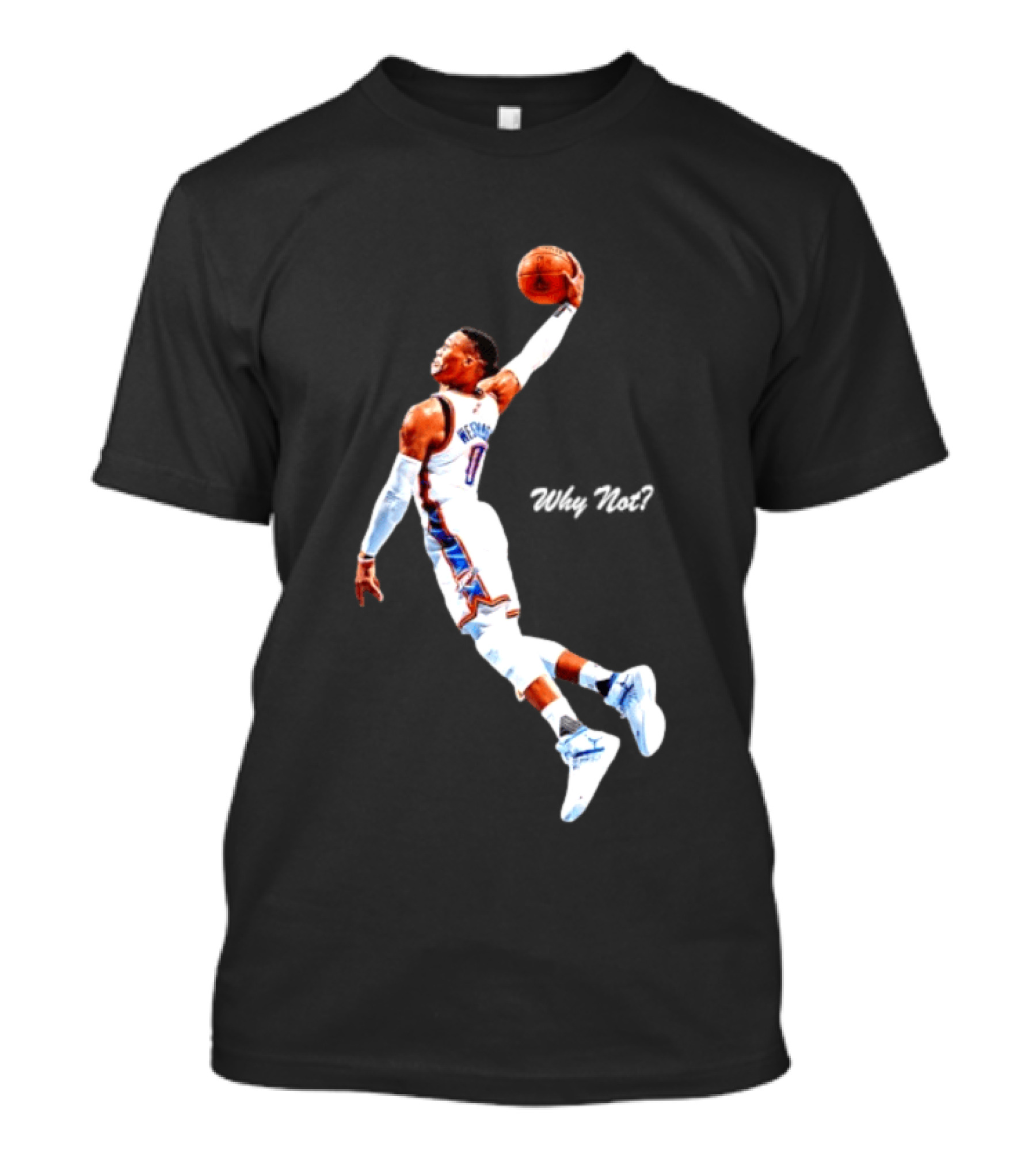 Russell Westbrook Oklahoma City Thunder Why Not Basketball Dunk T-Shirt