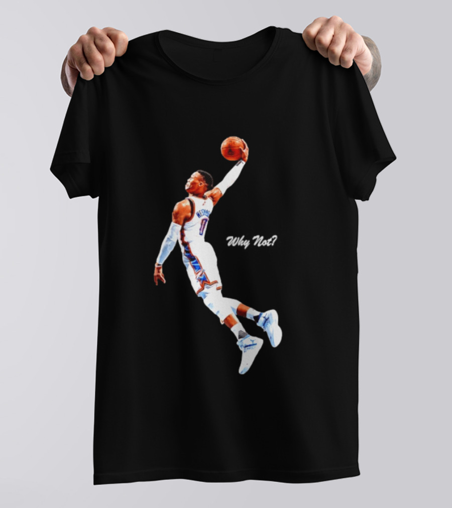 Russell Westbrook Oklahoma City Thunder Why Not Basketball Dunk T-Shirt