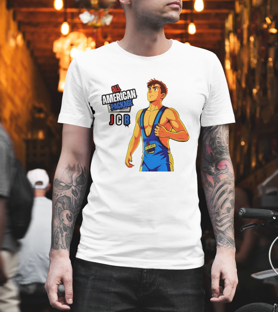 All American Package JCB Anime Wrestler T-Shirt
