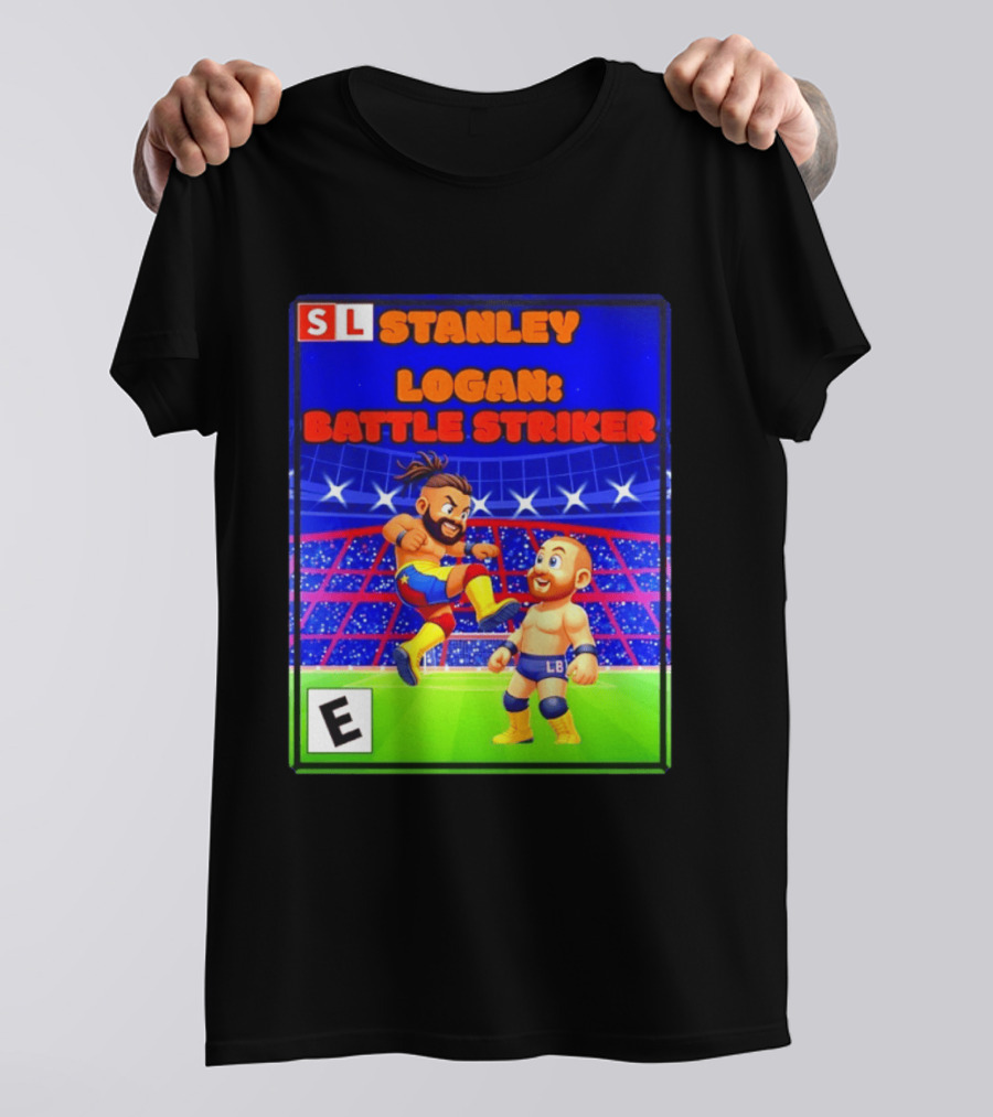 Stanley Logan Battle Striker Wrestling Game Cover T-Shirt